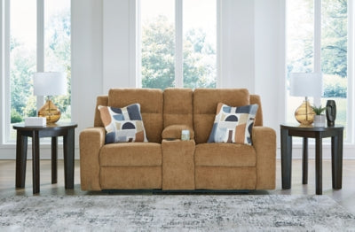 Kanlow Reclining Loveseat with Console - Furniture City (CA)l