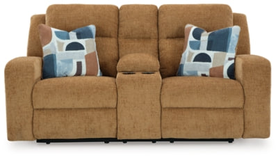 Kanlow Reclining Loveseat with Console - Furniture City (CA)l