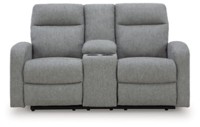 Gauntlet Reclining Loveseat with Console - Furniture City (CA)l