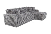 MOD #520 Big WIg Charcoal Sofa Chaise - Furniture City (CA)l