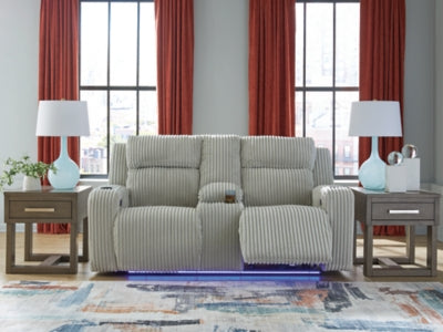 Forest Lake Power Reclining Loveseat with Console - Furniture City (CA)l