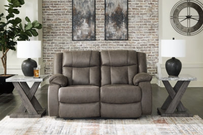First Base Reclining Loveseat - Furniture City (CA)l