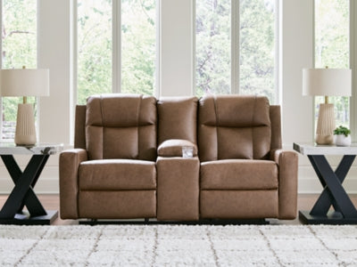 Mackmenville Reclining Loveseat with Console - Furniture City (CA)l
