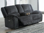 Draycoll Power Reclining Loveseat with Console - Furniture City (CA)l