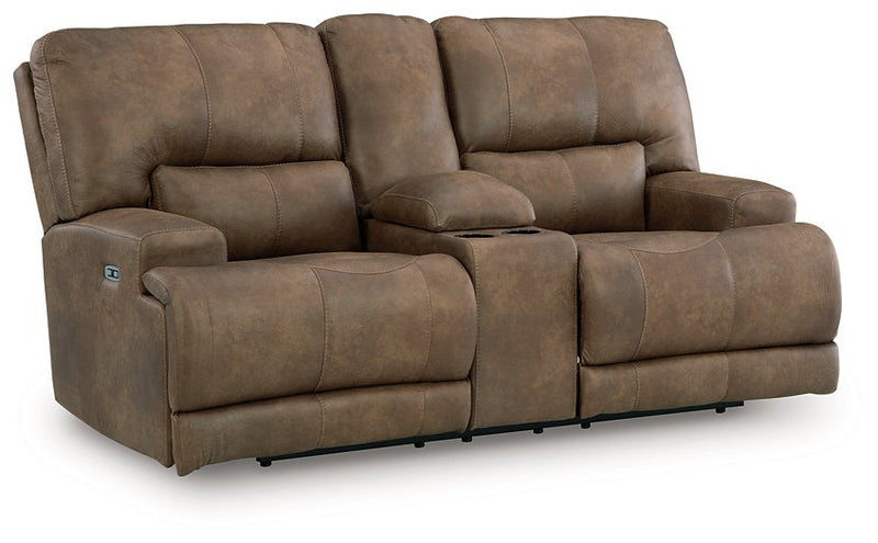 Beckley Place Power Reclining Loveseat with Console - Furniture City (CA)l