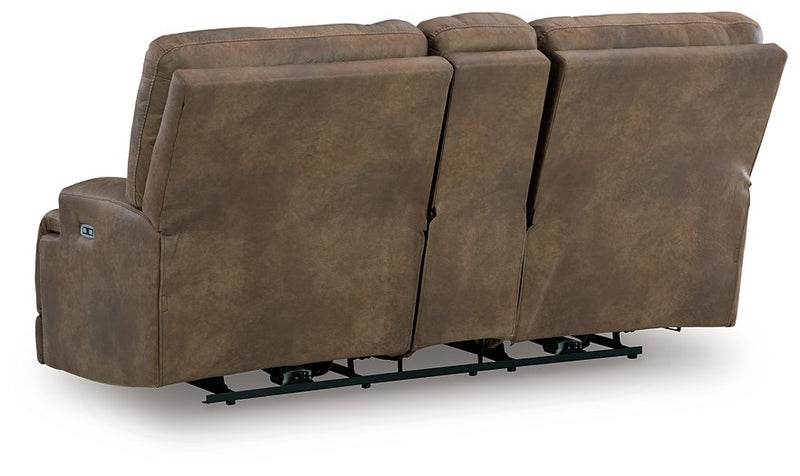 Beckley Place Power Reclining Loveseat with Console - Furniture City (CA)l