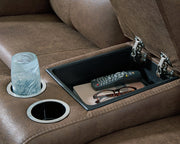 Beckley Place Power Reclining Loveseat with Console - Furniture City (CA)l