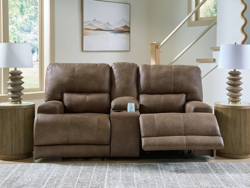 Beckley Place Power Reclining Loveseat with Console - Furniture City (CA)l