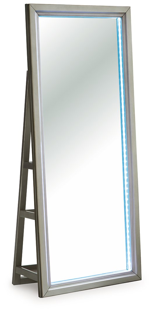Evesen Floor Standing Mirror/Storage - Furniture City (CA)l