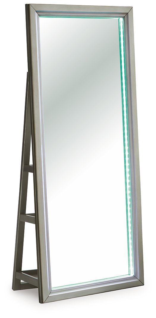 Evesen Floor Standing Mirror/Storage - Furniture City (CA)l