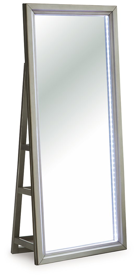 Evesen Floor Standing Mirror/Storage - Furniture City (CA)l