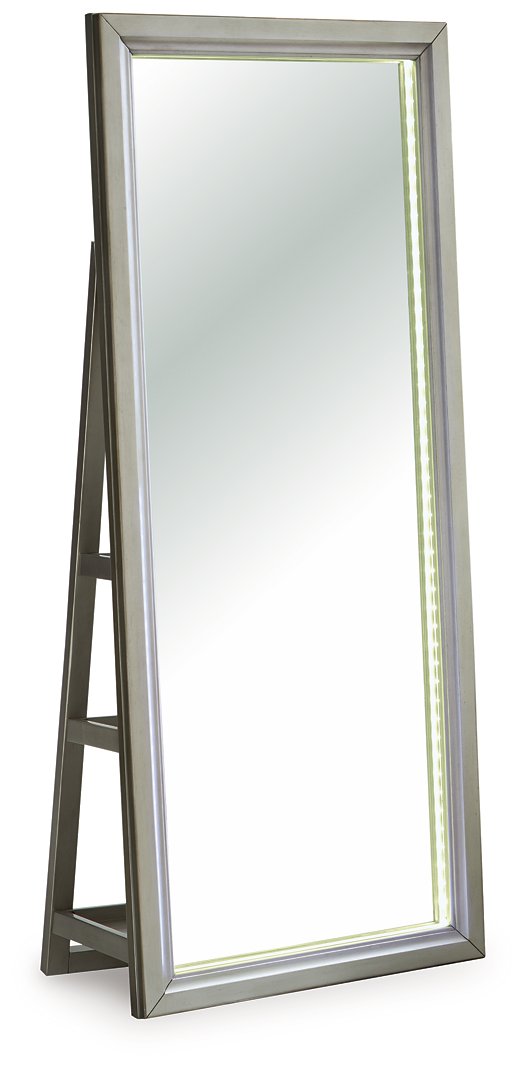 Evesen Floor Standing Mirror/Storage - Furniture City (CA)l