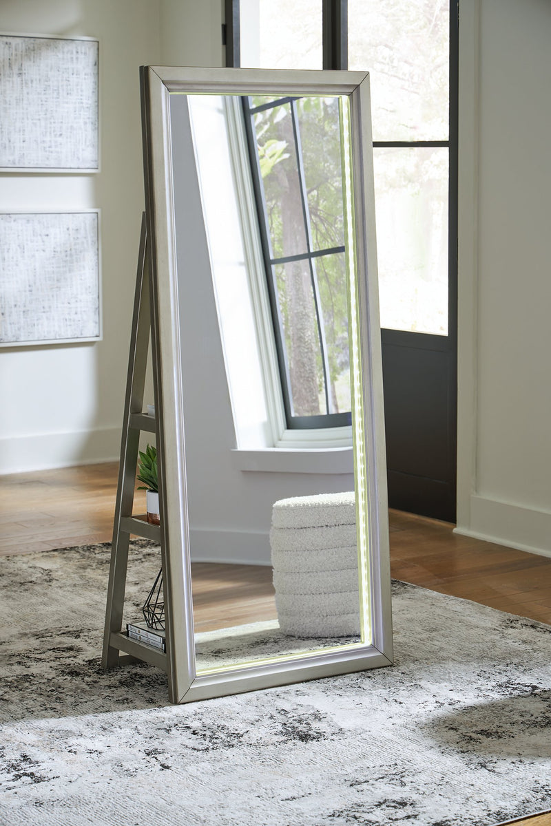 Evesen Floor Standing Mirror/Storage - Furniture City (CA)l