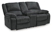 Draycoll Reclining Loveseat with Console - Furniture City (CA)l