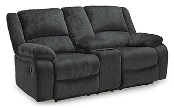 Draycoll Reclining Loveseat with Console - Furniture City (CA)l