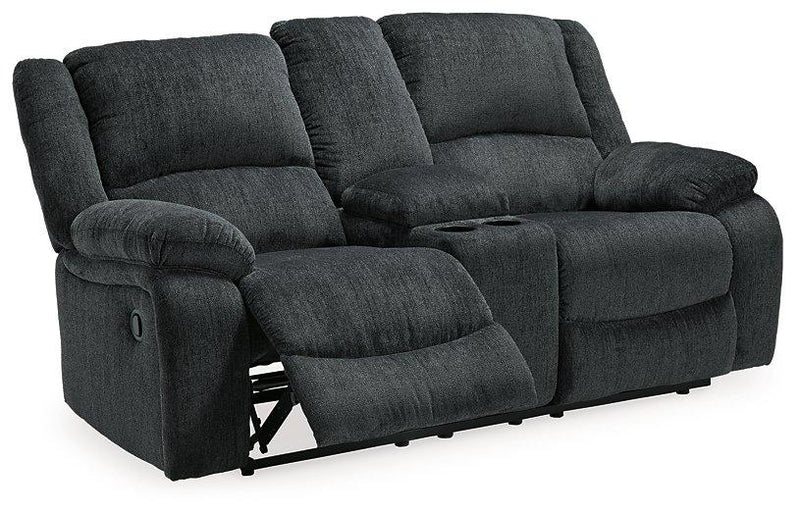 Draycoll Reclining Loveseat with Console - Furniture City (CA)l