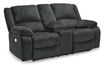 Draycoll Power Reclining Loveseat with Console - Furniture City (CA)l