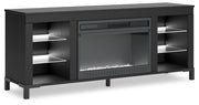 Cayberry 60" TV Stand with Electric Fireplace - Furniture City (CA)l