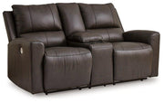 Boxmere Power Reclining Loveseat with Console - Furniture City (CA)l