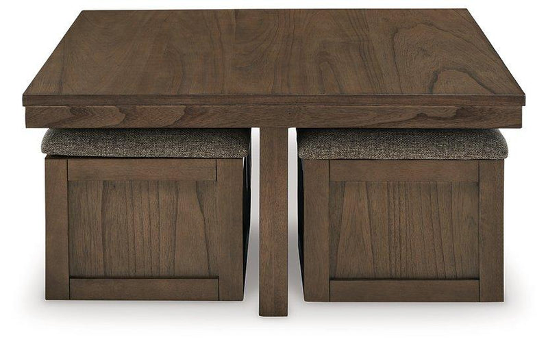 Boardernest Coffee Table with 4 Stools - Furniture City (CA)l