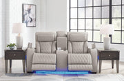 Boyington Power Reclining Loveseat with Console - Furniture City (CA)l