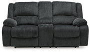 Draycoll Reclining Loveseat with Console - Furniture City (CA)l