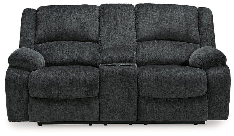 Draycoll Reclining Loveseat with Console - Furniture City (CA)l