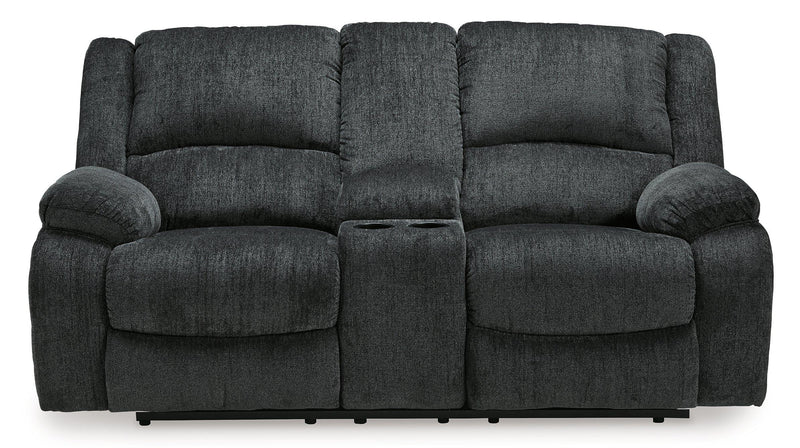 Draycoll Power Reclining Loveseat with Console - Furniture City (CA)l