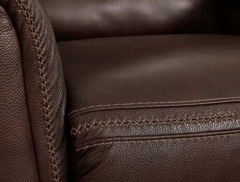 Alessandro Power Reclining Loveseat with Console - Furniture City (CA)l