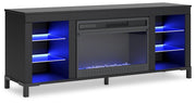 Cayberry 60" TV Stand with Electric Fireplace - Furniture City (CA)l