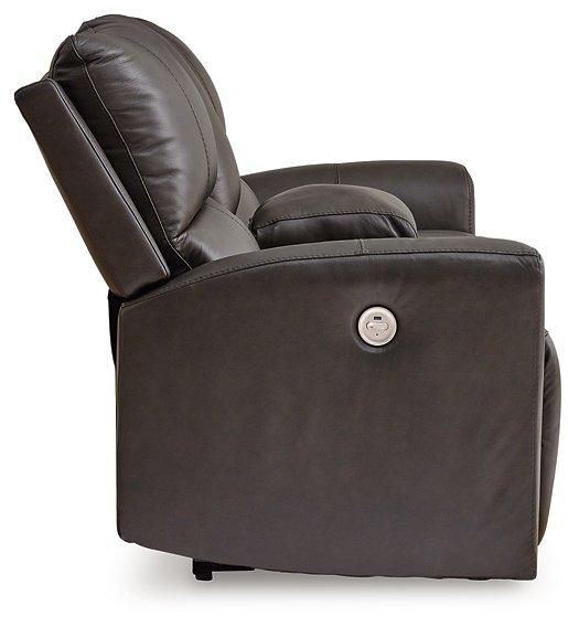 Boxmere Power Reclining Loveseat with Console - Furniture City (CA)l