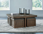 Boardernest Coffee Table with 4 Stools - Furniture City (CA)l
