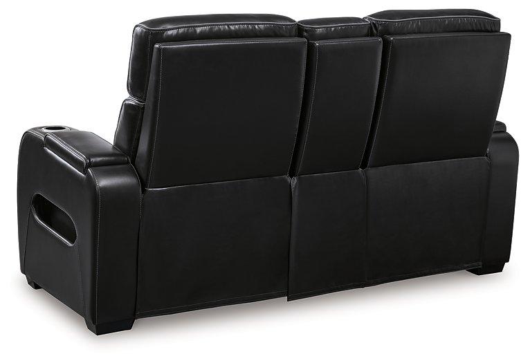 Boyington Power Reclining Loveseat with Console - Furniture City (CA)l