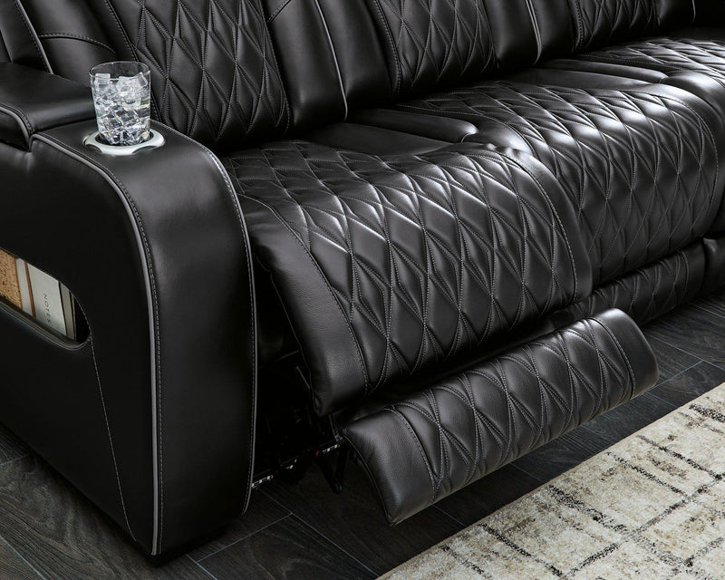Boyington Power Reclining Loveseat with Console - Furniture City (CA)l
