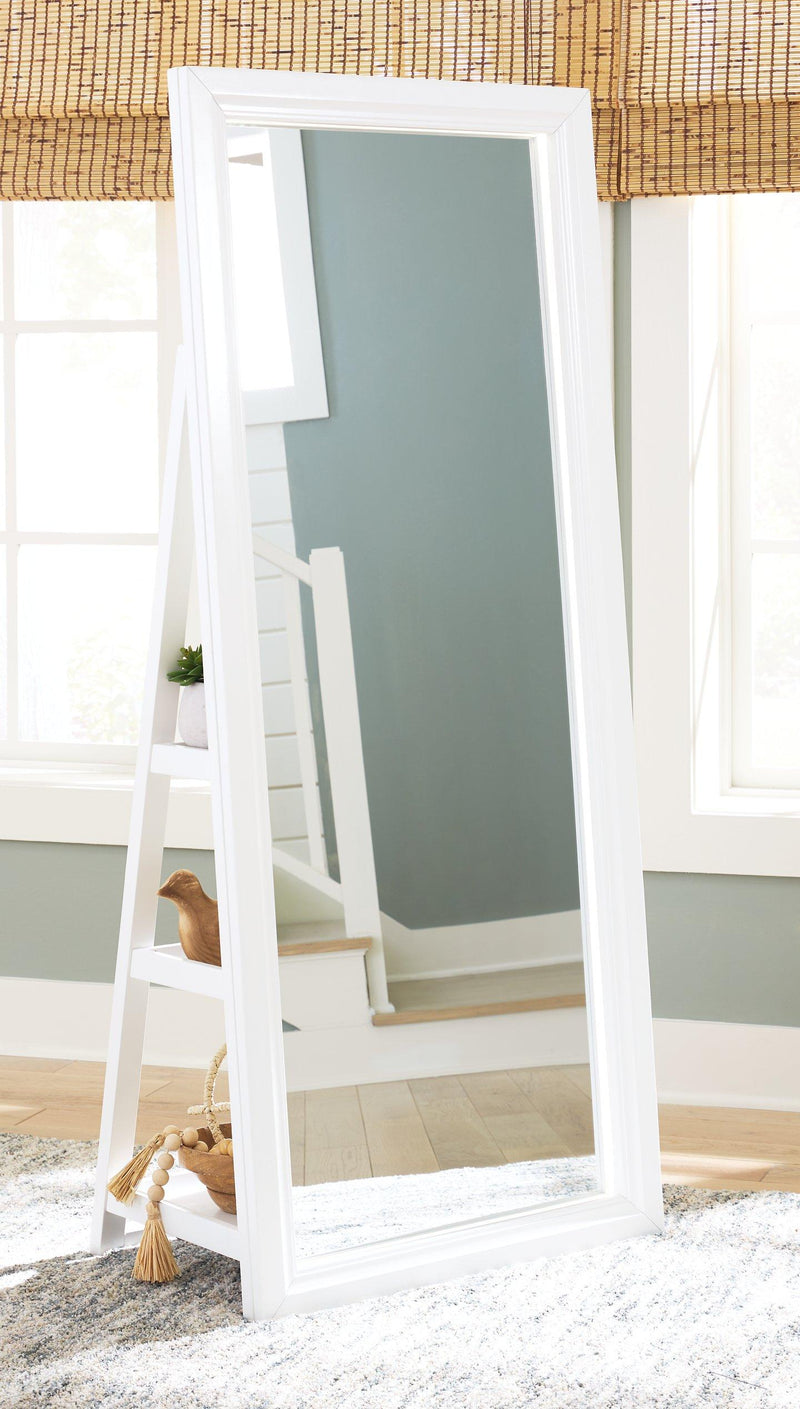 Evesen Floor Standing Mirror/Storage - Furniture City (CA)l