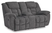 Foreside Reclining Loveseat with Console - Furniture City (CA)l