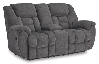 Foreside Reclining Loveseat with Console - Furniture City (CA)l