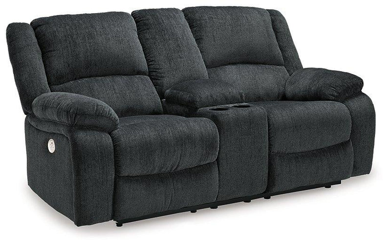 Draycoll Power Reclining Loveseat with Console - Furniture City (CA)l