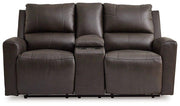 Boxmere Power Reclining Loveseat with Console - Furniture City (CA)l