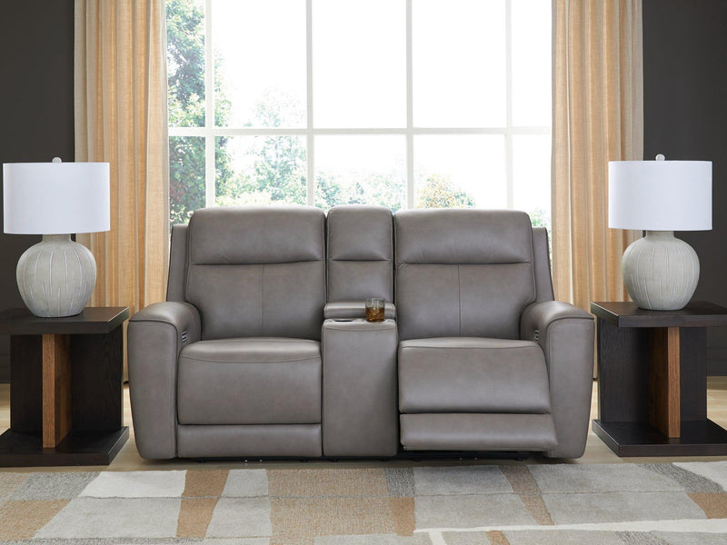 5Z-Comfort Power Reclining Loveseat with Console - Furniture City (CA)l