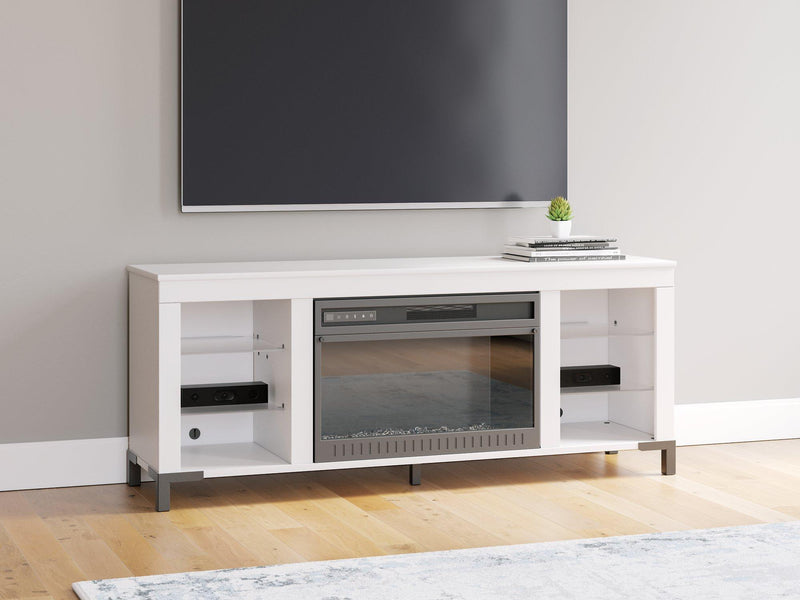 Brollevi 60" TV Stand with Electric Fireplace - Furniture City (CA)l