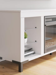 Brollevi 60" TV Stand with Electric Fireplace - Furniture City (CA)l