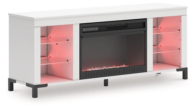 Brollevi 60" TV Stand with Electric Fireplace - Furniture City (CA)l