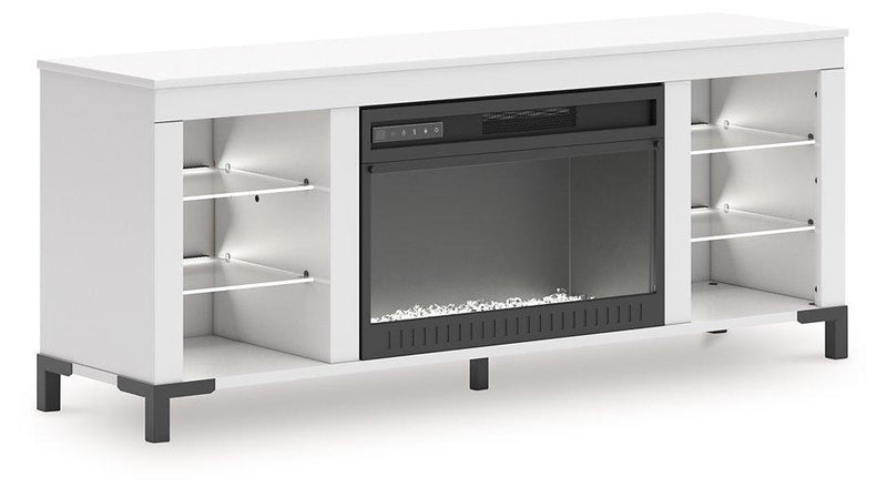 Brollevi 60" TV Stand with Electric Fireplace - Furniture City (CA)l