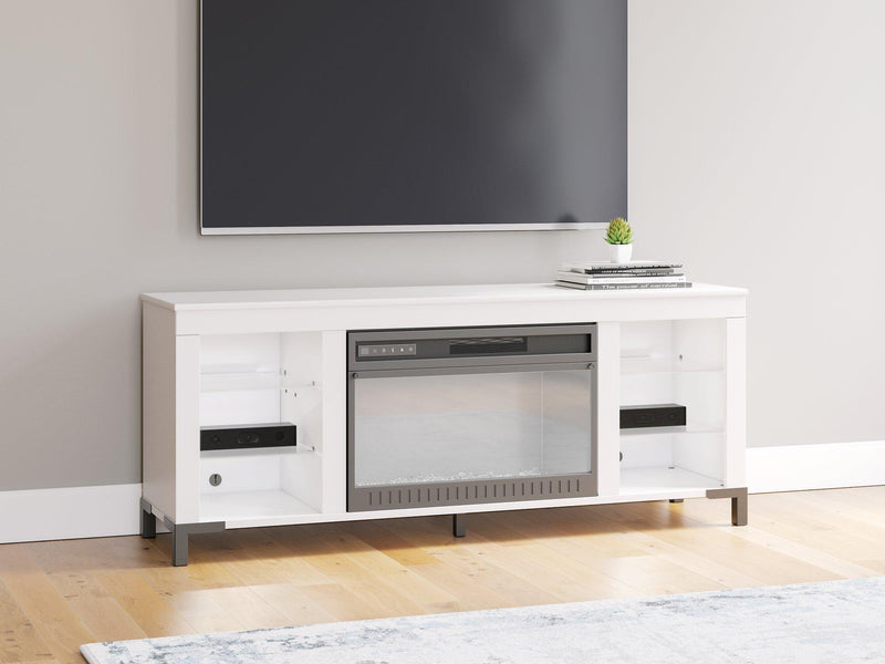 Brollevi 60" TV Stand with Electric Fireplace - Furniture City (CA)l