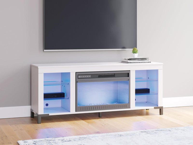 Brollevi 60" TV Stand with Electric Fireplace - Furniture City (CA)l