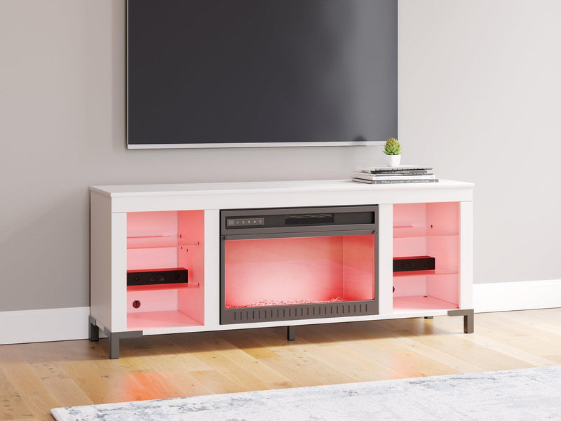 Brollevi 60" TV Stand with Electric Fireplace - Furniture City (CA)l
