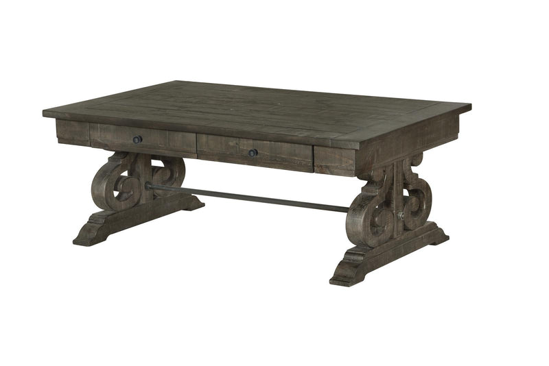 Magnussen Furniture Bellamy Rectangular Cocktail Table in Deep Weathered Pine - Furniture City (CA)l
