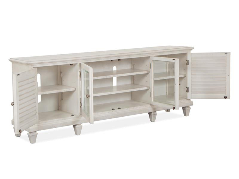 Magnussen Furniture Newport Large Console in Alabaster - Furniture City (CA)l