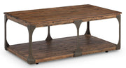 Magnussen Montgomery Rectangular Cocktail Table in Bourbon and Aged Iron - Furniture City (CA)l